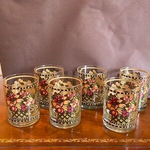 6 Mid Century George Briard Cocktail Glasses - excellent condition!